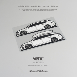 CC猎装 PRV®原创2022 旅行瓦罐反光车贴 Brake Shooting Arteon