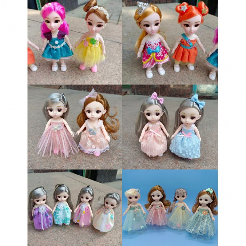 16厘米娃娃婚纱 可换装娃娃衣服 女孩礼物玩具过家家配件裙子