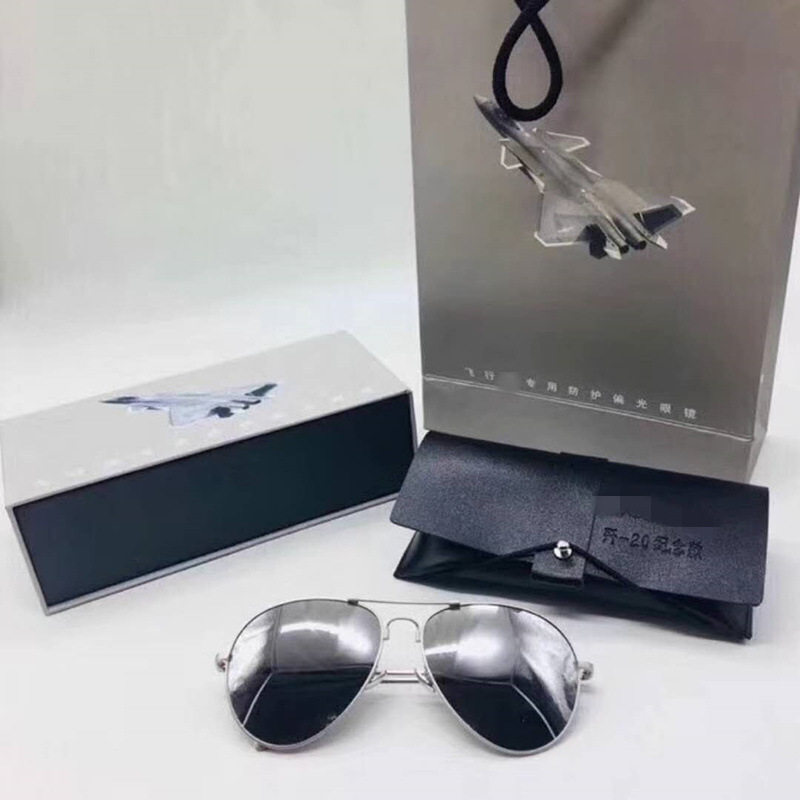 黑色飞行眼镜银色墨镜黑色偏光镜驾驶开车护目镜户外两款