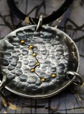 道家法器七星盘北斗七星吊坠项链国潮民族风挂坠车载平安装饰品