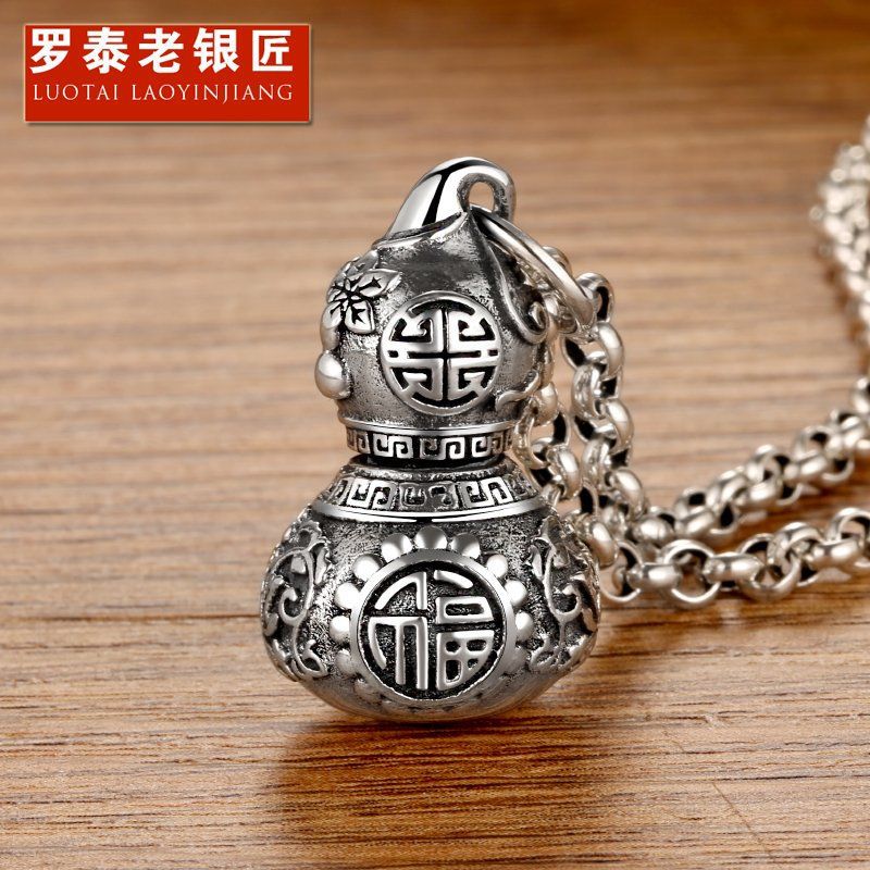 工厂可打开嘎乌盒葫芦情侣项链楞严咒福字葫芦吊坠男汽车挂饰