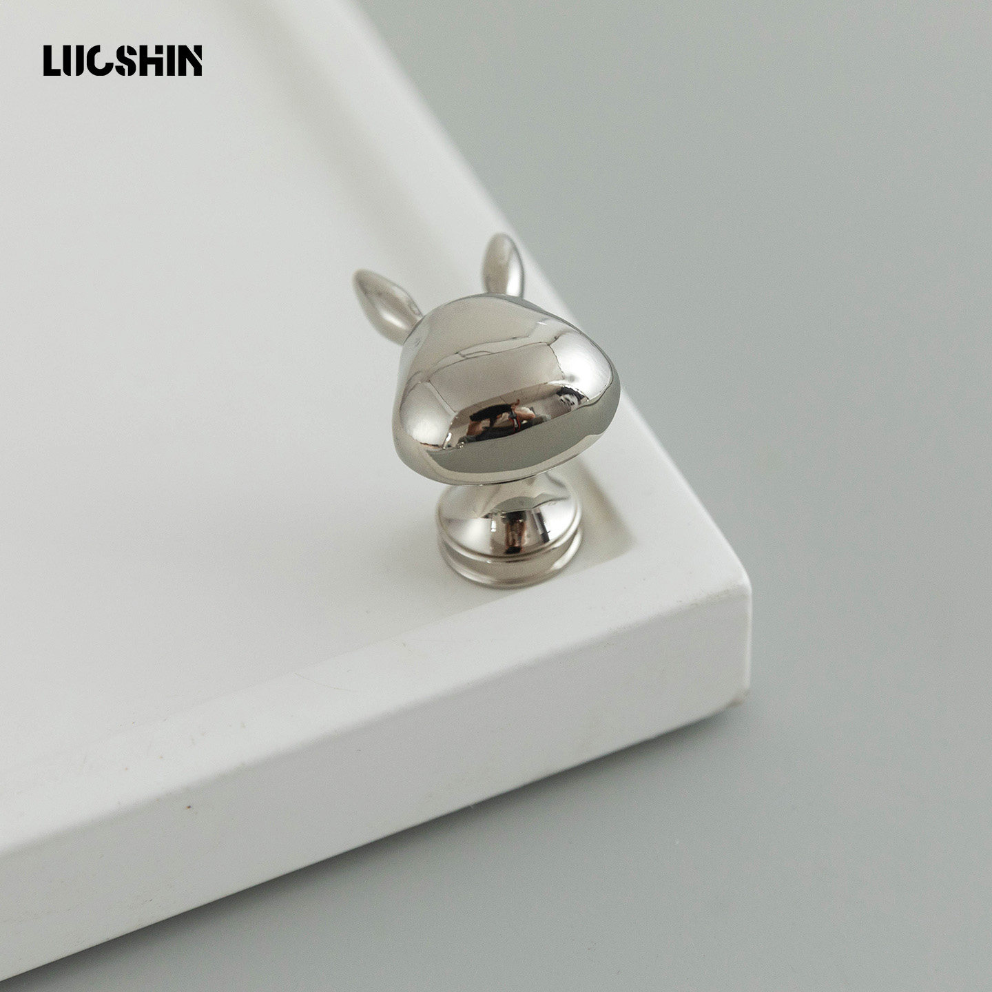 复古钛银单孔拉手衣柜法式北欧简约银色中古风极简抽屉橱柜门把手