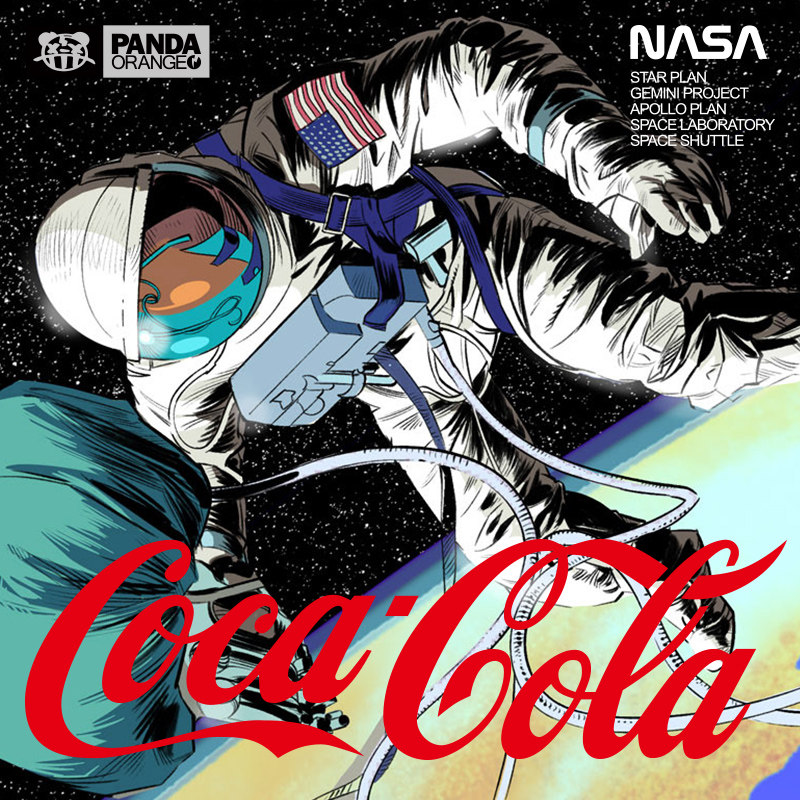 20ss美潮nasa联名卫衣美国宇航员男女情侣长袖外套假两件