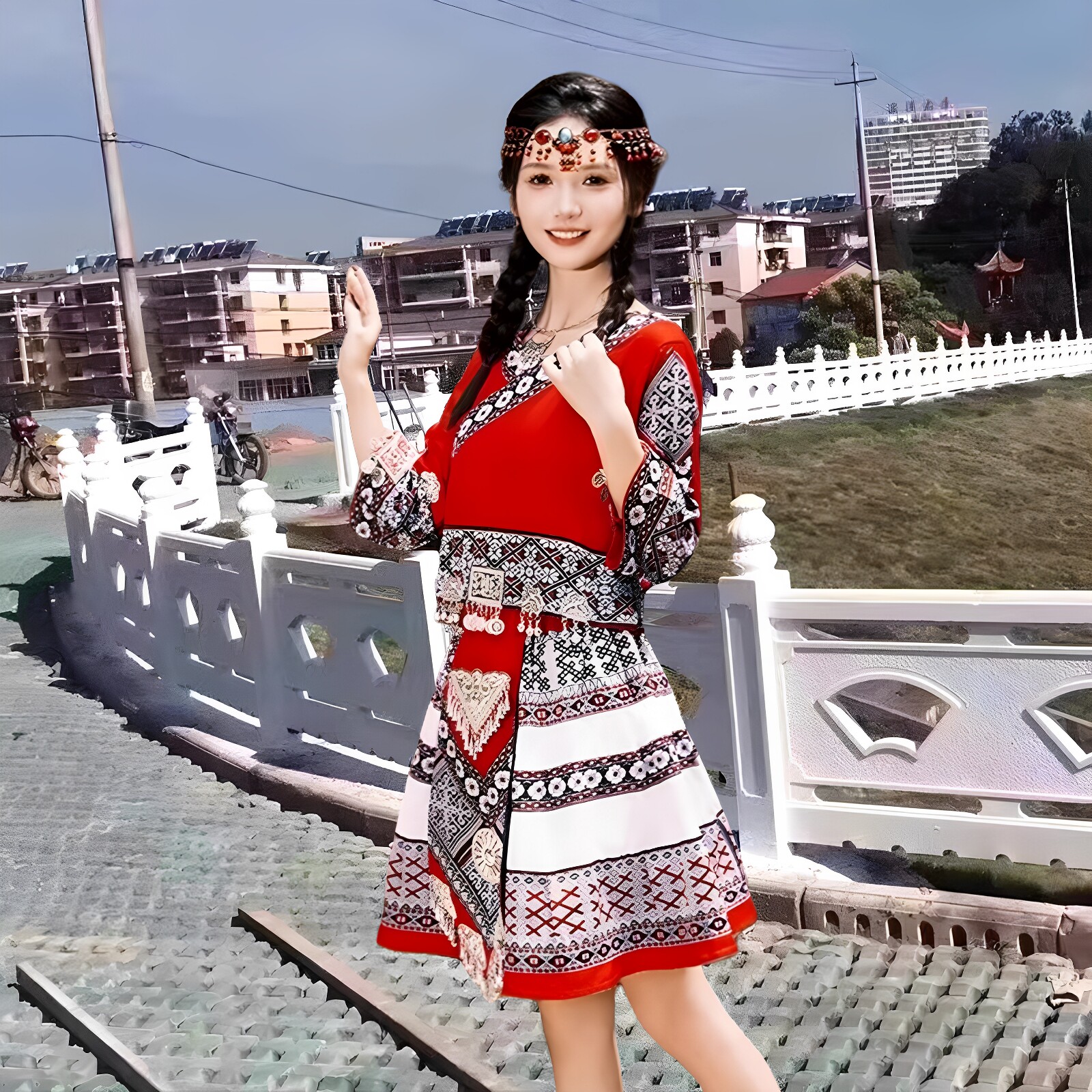民族服饰旅拍网红短裙