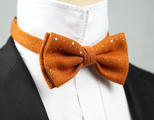 男士纯色闪亮新郎结婚领结 黑色酒红色白色婚礼礼服配饰蝴蝶结