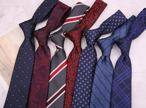 男士商务涤丝领带7CM8CM