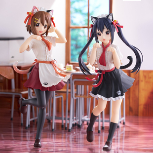 轻音少女猫咪平泽唯中野梓手办猫猫小唯小梓动漫模型摆件公仔周边