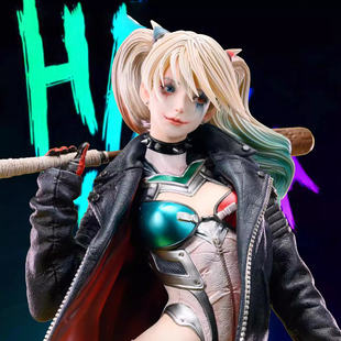福音战士1/6明日香cos小丑女哈莉奎茵手办GK美女模型雕像摆件周边