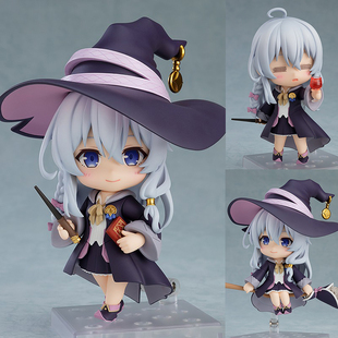 美少女模型摆件 粘土人伊蕾娜手办可爱动漫二次元 魔女之旅Q版 1878