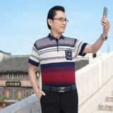 Элитная базовая летняя футболка polo, тонкая футболка с коротким рукавом, для мужчины среднего возраста