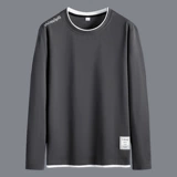 Хлопковый комплект, осенний лонгслив, базовая рубашка для пожилых людей, для среднего возраста