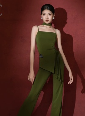 乐雅池儿童拉丁舞服装女童2025春夏新款练功服LS25501X