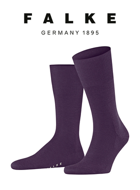 FALKE德国鹰客Airport美利奴羊毛男士商务休闲中筒棉袜子14435