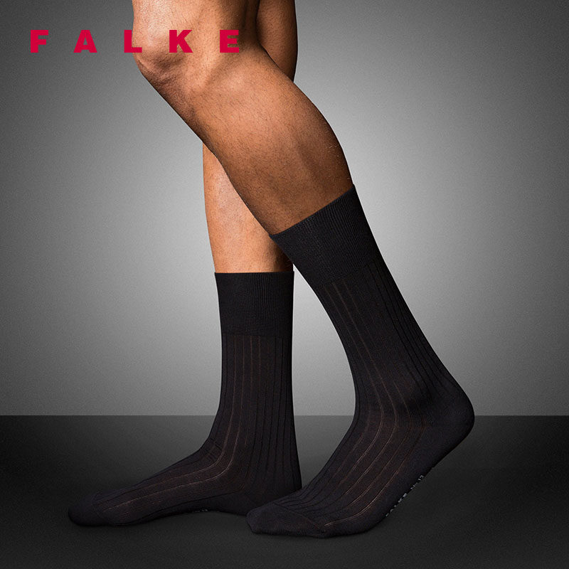 FALKE德国进口No. 13Finest Piuma棉豪华商务绅士中筒男袜14669