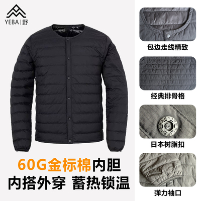 60G金标棉服冲锋衣内胆夹克