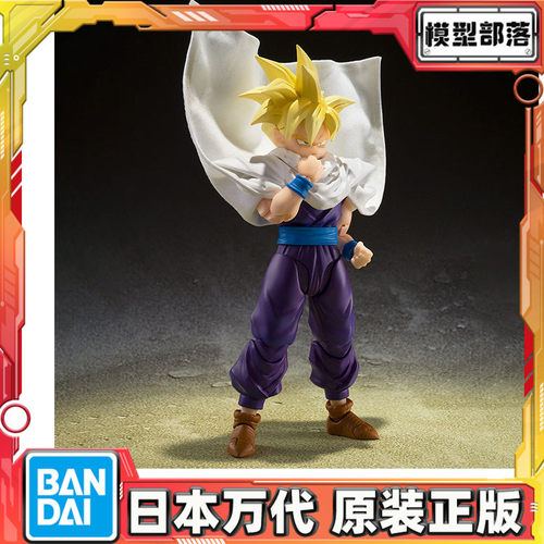 预定 万代 SHF 龙珠Z 孙悟饭 超级赛亚人 超越悟空的战士可动成品