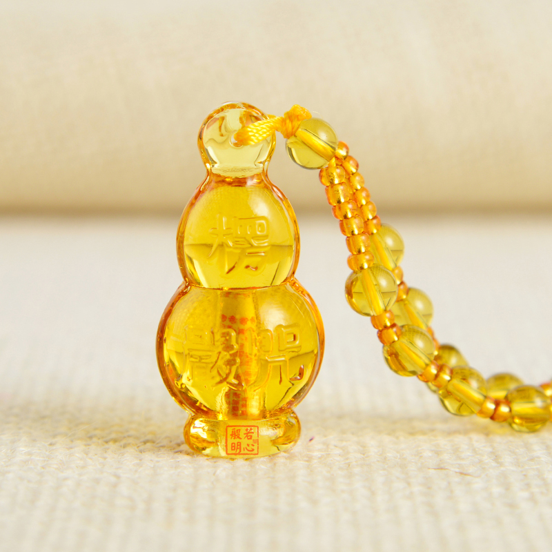 琉璃水晶楞严咒吊坠葫芦宝瓶花瓶