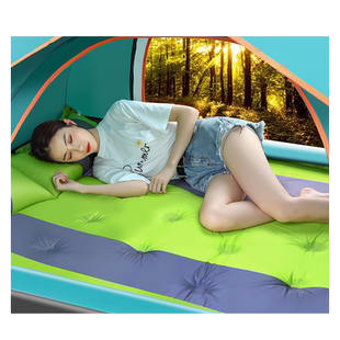 自动充气野餐垫加厚防潮垫子3-4人5cm厚野外露营帐篷地垫午休床垫
