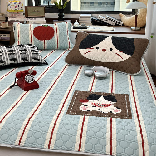 夏季卡通凉感乳胶凉席水洗空调席