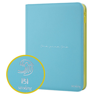 sanseking宝可梦收集啦151卡册9宫格PU拉链卡包PTCG收纳册小马卡