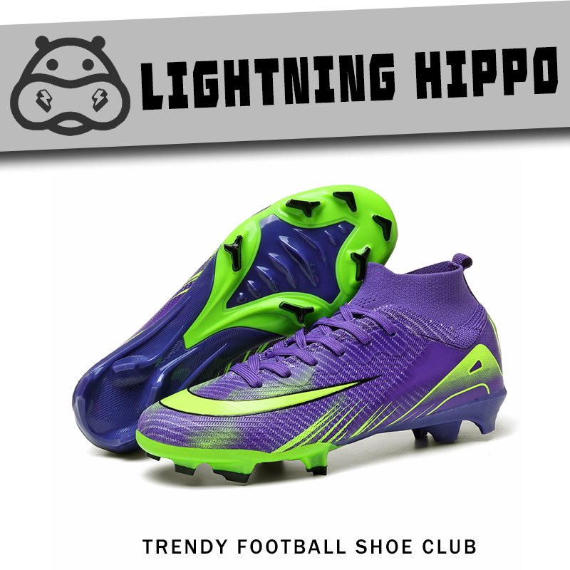 姆巴佩刺客16墨月金限定版男女FG长钉青少年TF碎钉高帮比赛足球鞋