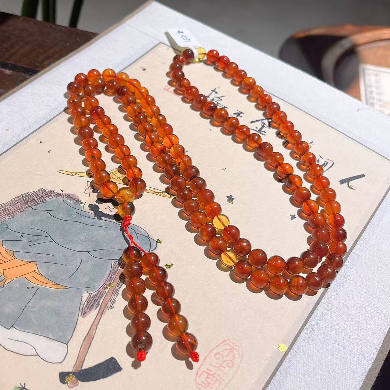 【慕斯格瑞】8mm+血珀项链JY0161209009