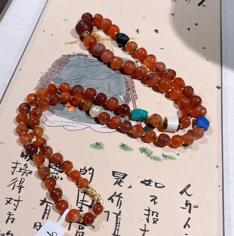 【慕斯格瑞】老玛瑙项链JY0161206091