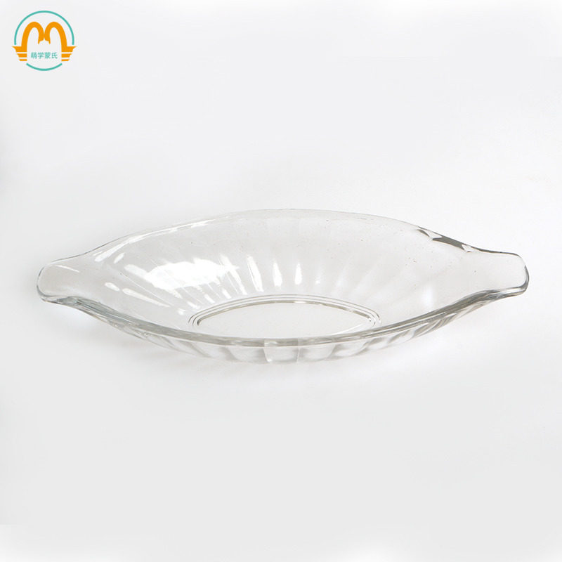 萌学蒙氏早教蒙台梭利日常生活用品儿童香蕉碟船碟玻璃碟子扮家家