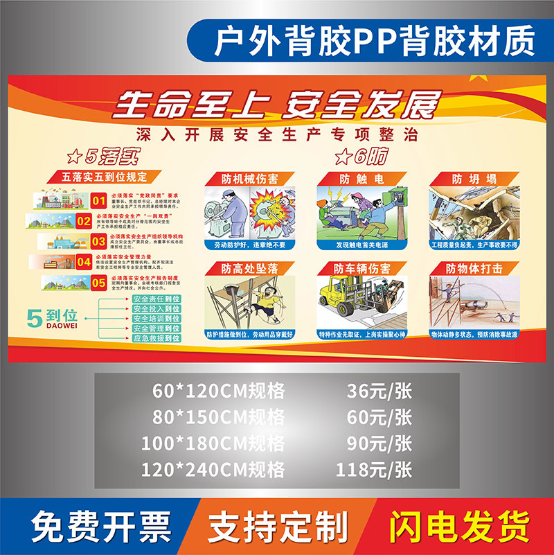 标志牌防机械伤害防触电防坍塌防坠落防物体打击防车辆伤害警示牌子