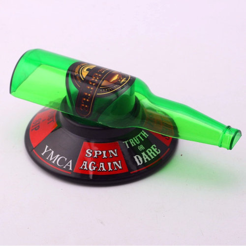 酒瓶指针游戏，箭头酒杯喝酒游戏SPINTHEBOTTLE，酒吧游戏套装