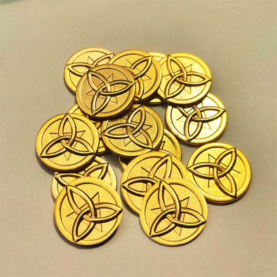 原周边金币金属模型cos道具大号小号钱布袋纪念币