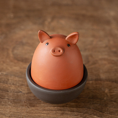 宇轩紫砂茶宠不倒翁系列摆件手工