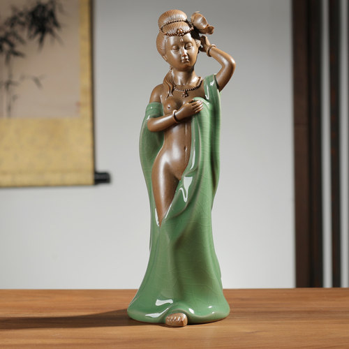 宇轩哥窑茶宠摆件创意陶瓷雕刻