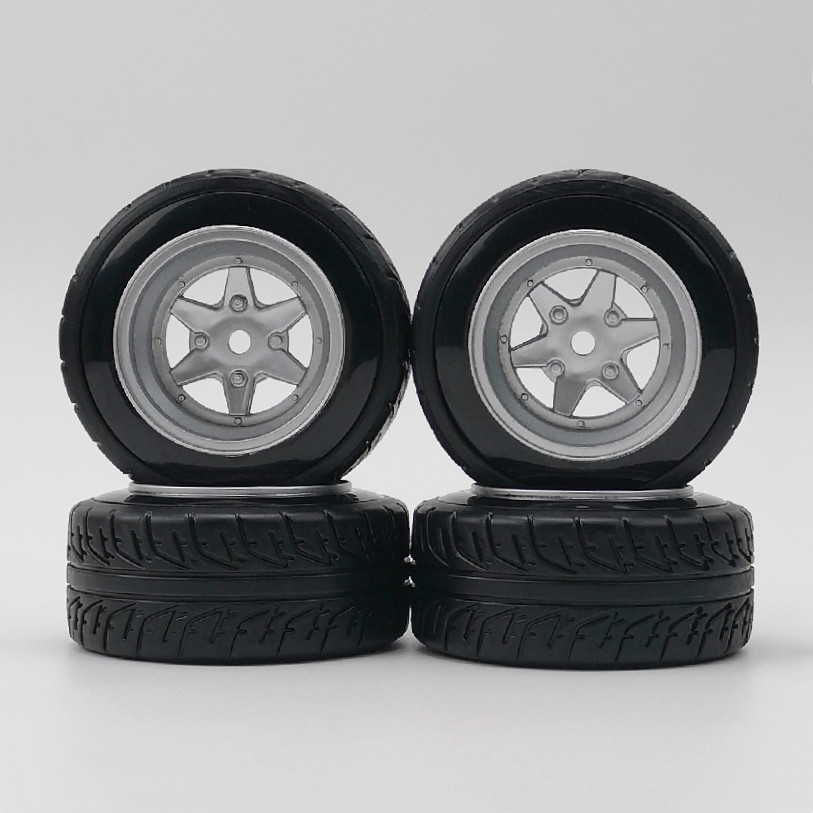 4pcs 6mm offset 1/10比例遥控车漂移轮毂轮胎硬质
