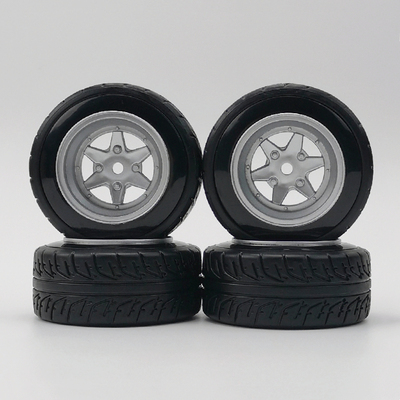 4pcs 6mm offset 1/10比例遥控车漂移轮毂轮胎硬质