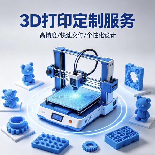 3D打印定制服务模型手办玩具玩偶代打印学生作业零件配件
