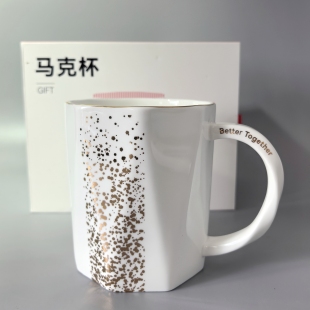 HW北欧马克杯杯子家用茶杯办公室陶瓷大容量咖啡杯简约水杯情侣