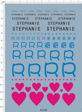 64106  HG BEAGGUY III stephanie R 睿红心熊霸3gd水贴纸2