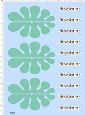 81620整版胶无比例Marumofubiyori自制模型贴水贴纸模型水转印荷