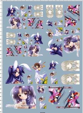 90308 CLANNAD 痛车去底水贴 A4纸