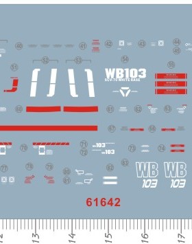 61642-6713 整版胶 MG RX-78-3 G3 gd水贴111 现货