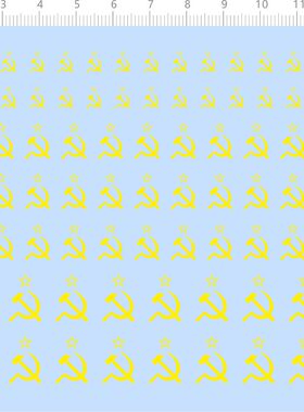 76570整版水贴 苏联俄罗斯 星星镰刀锤子  模型定制打印2312