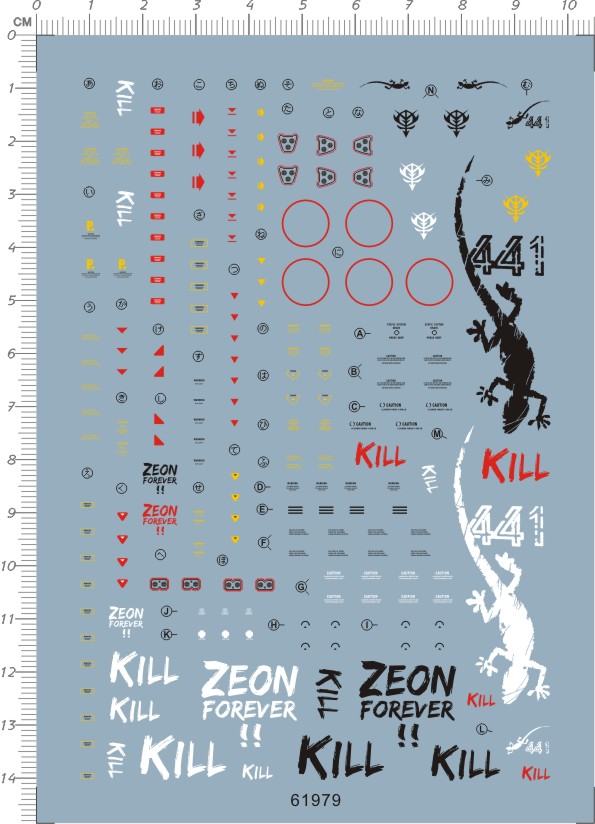 61979-B1006  MG MS-06J Ver.2.0 重力战线艾尔曼食人魔水贴1