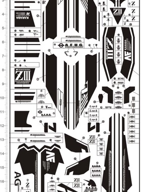 4550-@414  MG Z3 MSZ-006-3 Zeta Z-3 gd金属贴111