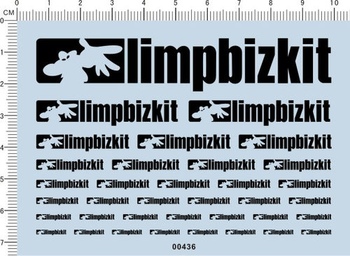 00436-A3007 Limp Bizkit（林普巴兹提特乐团） 模型车水贴纸