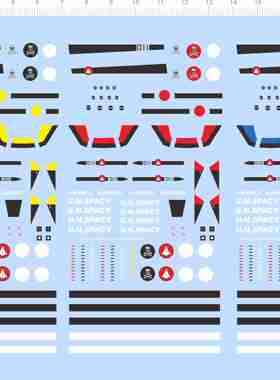 66462 整版胶 1/144 VF-STICKER 超时空要塞飞机模型 水贴纸