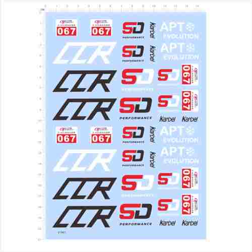 81961 CCR SD 0670 400直线加速赛KARBEL APT EVOLUTION 水贴2404