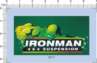 5017-整版胶A1508 IRONMAN 4X4 SUSPENSION 绿巨人模型车水贴现货