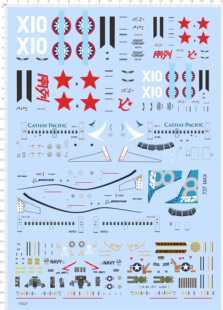 70527整版胶1/48 CATHAY PACIFIC列宁号飞机737 max模型水贴现货