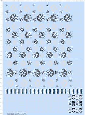 71280整版胶 1/48 DRDF 阵风 F-15 F15 飞机模型水贴